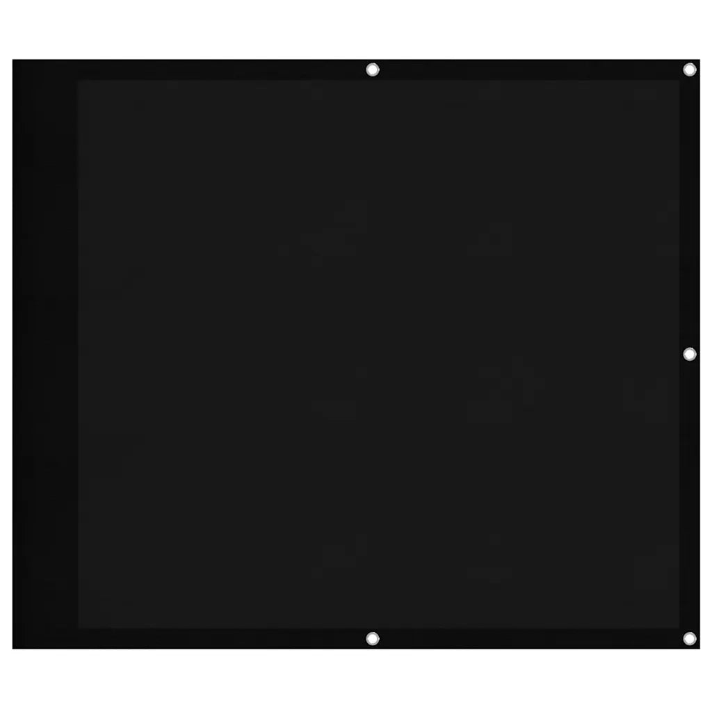 Paravento da Balcone Nero 90x700 cm 100% Poliestere Oxford