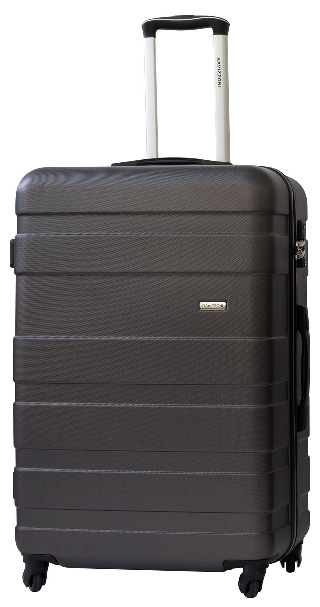 Trolley Valigia Grande Rigida in ABS 4 Ruote TSA Ravizzoni Caronte Grigio