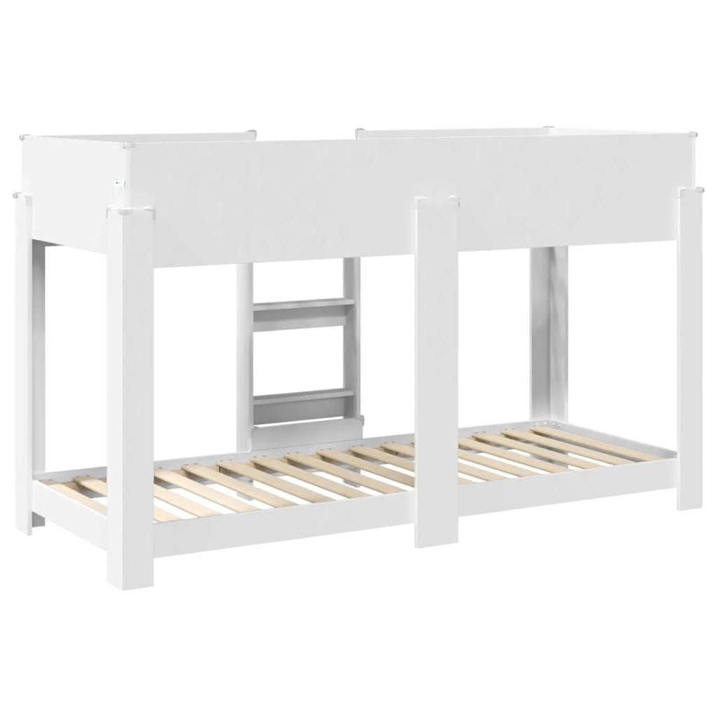 Letto a Castello per Bambini Bianco 75 x 190 cm