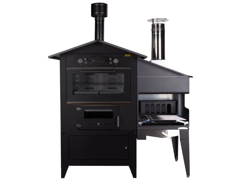 Supplemento tetto inox e griglia inox per barbecue Falò Rossofuoco - Griglia inox
