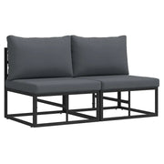 Mobili da Esterno 2 Pezzo Nero e antracite 70 x 71,5 x 71 cm CFW5957113