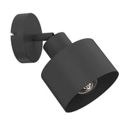 Applique Parkla nera orientabile E27 Luminex