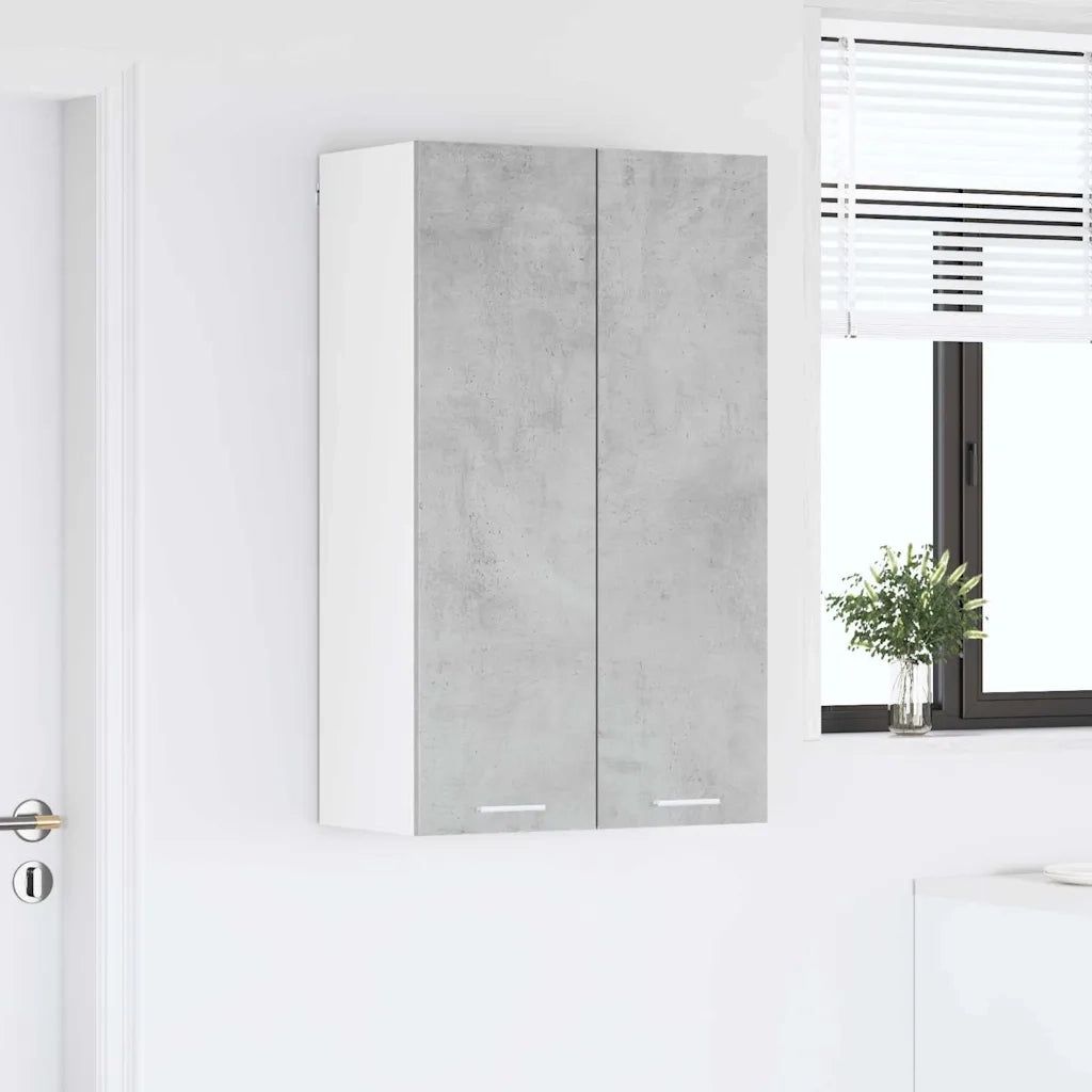 Armadio pensile con porta Grigio cemento 60 x 31 x 100 cm 884357