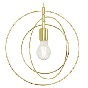 Lampada Da Soffitto Metallico Anulare Oro APP286-1CP