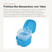 Protese da Box con Luce Blu - Cassetto di Protezione con Filtro a Sospensione - Sostituto di Denti Portatile - Materiale di Alta Qualità in Plastica - Facile da Pulire - Chiusura Robusta