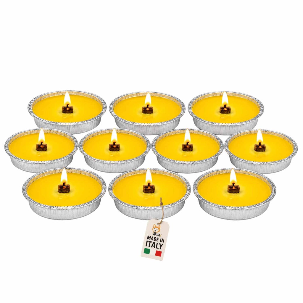 Akitaink 10 Candele Citronella Antizanzare Esterno
