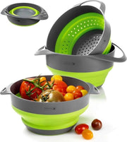 Set di cottura pieghevole con collettore e contenitore - multifunzionale e lavastoviglie resistente - 17L/28 litri - per campeggio e uso domestico