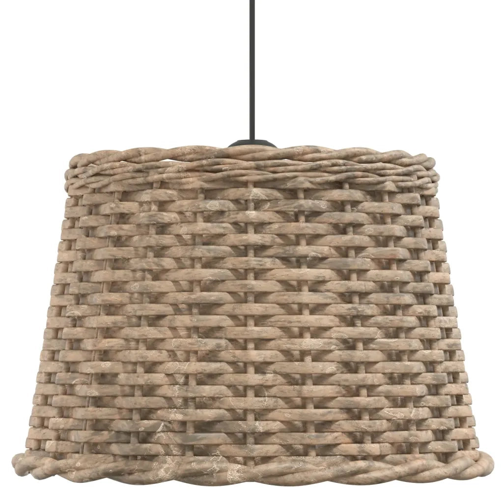 Paralume da Soffitto Marrone Ø40x26 cm in Vimini 364377