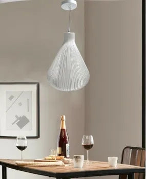 lampadario plafoniera soffitto sospensione moderno design moderno goccia interno bianco