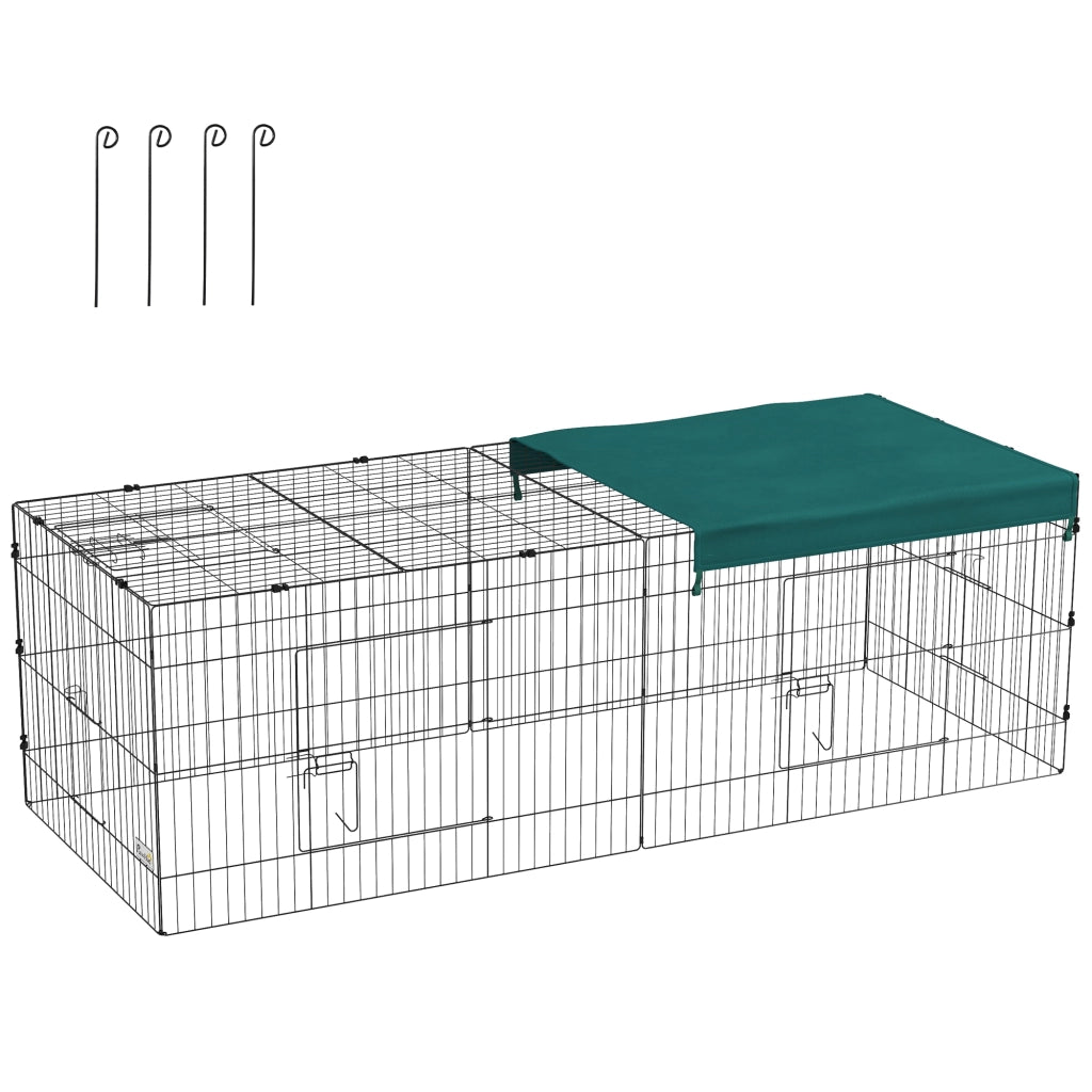 Gabbia per Animali Domestici ¨C zephmum ¨C Verde 220x85x70 cm