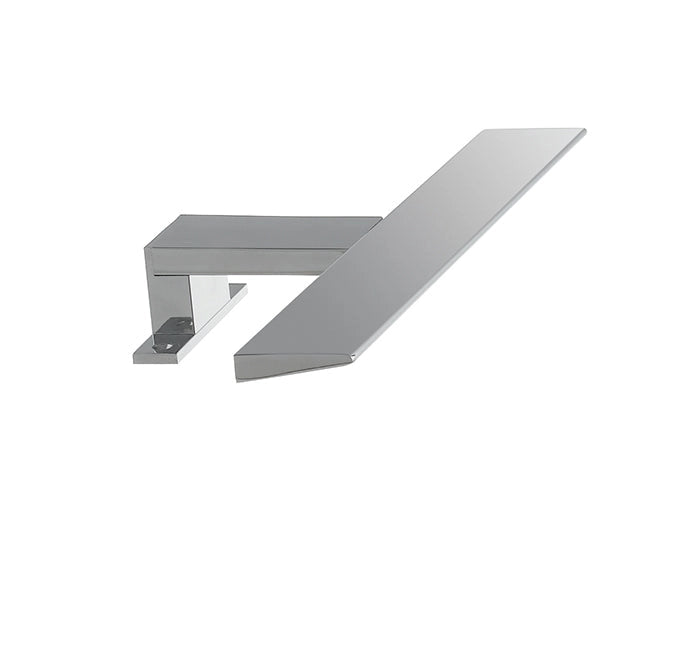 APPLIQUE LED WALLY CROMO FISSAGGIO PARETE E SPECCHIO 8W 880LM 4000K IP44 30X11,5X4,2CM