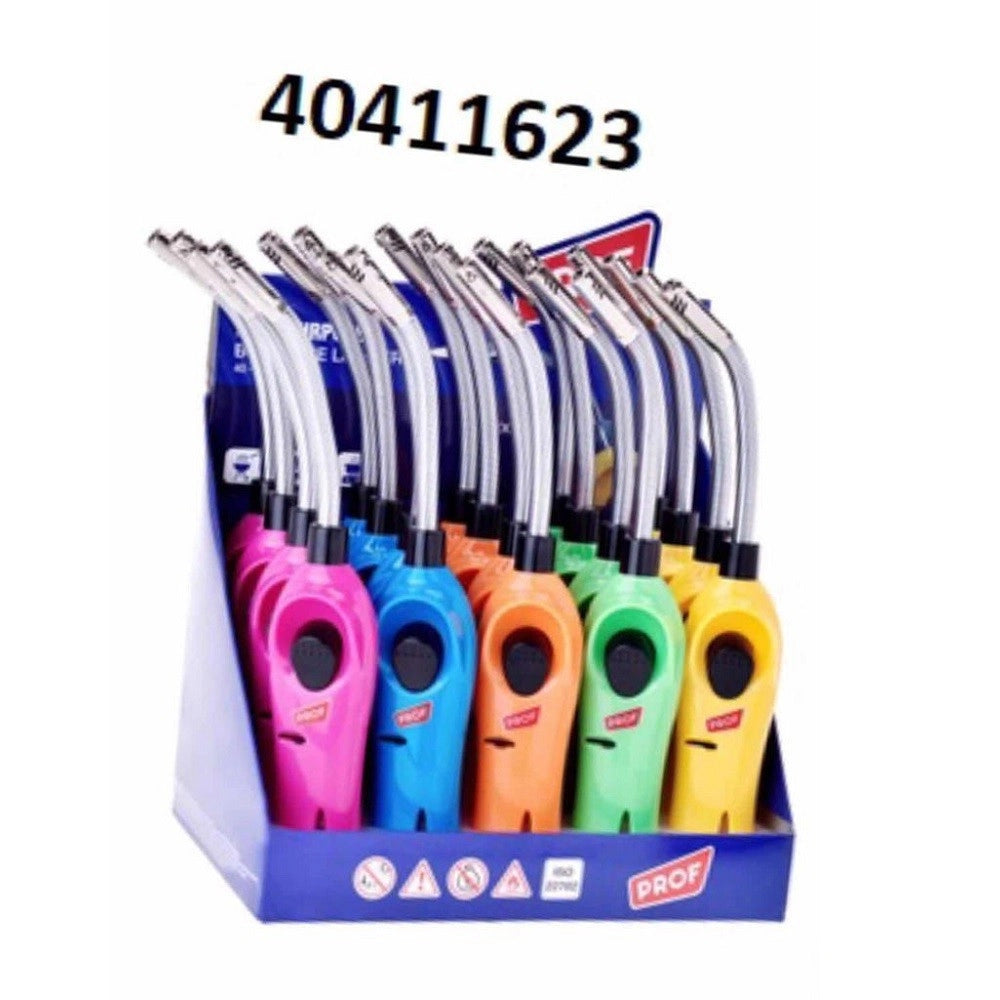 Trade Shop - Set 20pz Accendigas Accendini Accendifuoco Flessibile 26cm Ricaricabile 40411623 -
