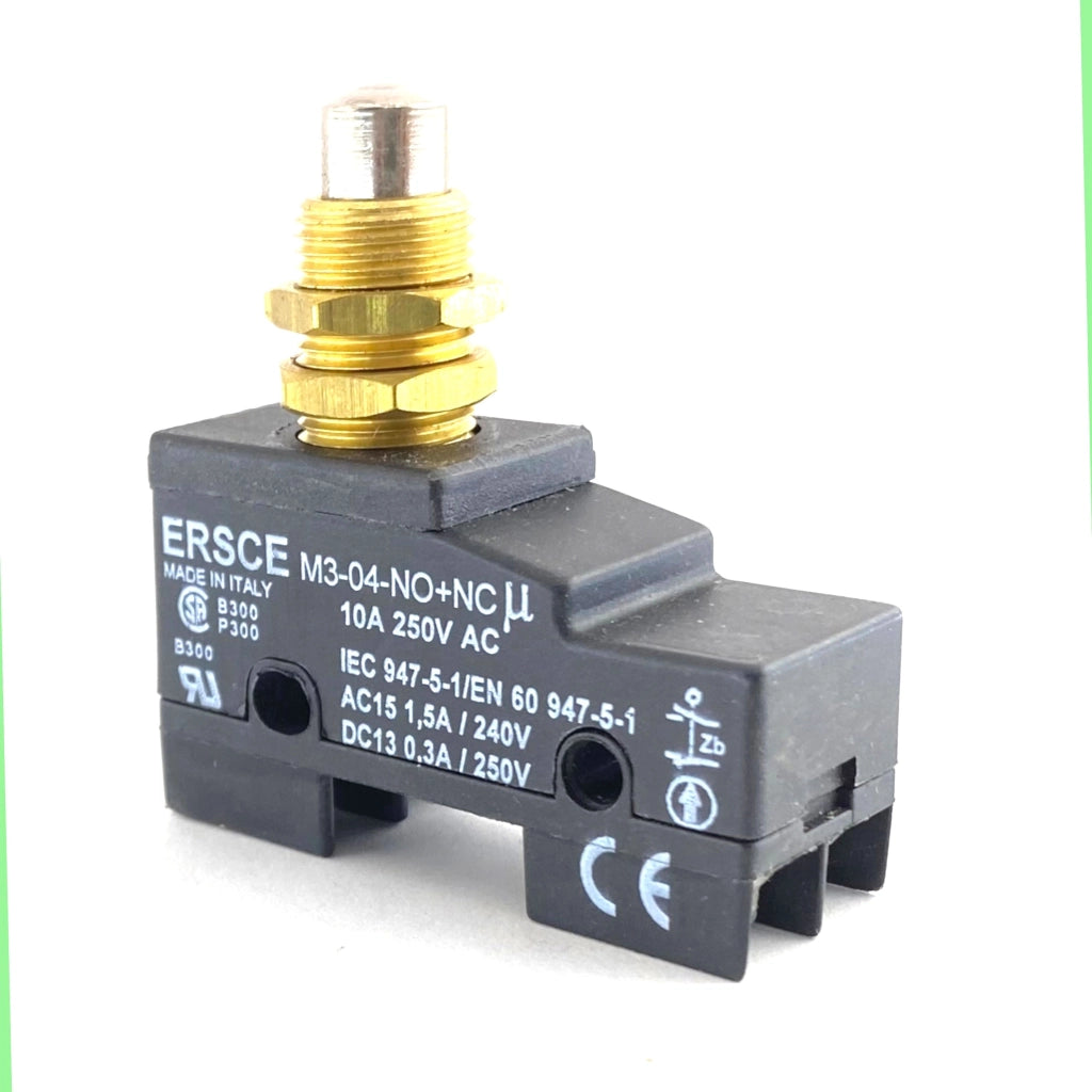 Microinterruttore con pulsante attiva vite M3-04 2X (NO+NC) Bremas Ersce