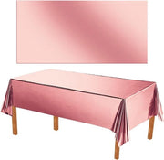 Tavolo da pranzo Premium in Goud Metallic 137 x 274cm - Tappeto da tavolo impermeabile - Rose Gold - Decorazione da tavola per festa - Design lussuoso