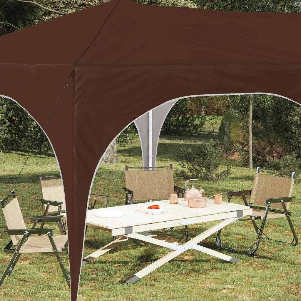 Tenda per feste a pop-up-Gazebo Marrone 575 x 288 x 245 cm 187732
