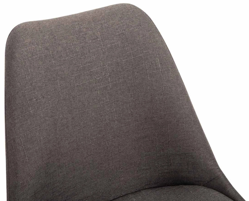 Set di 4 sedie da pranzo in tessuto Maverick grigio scuro,nero