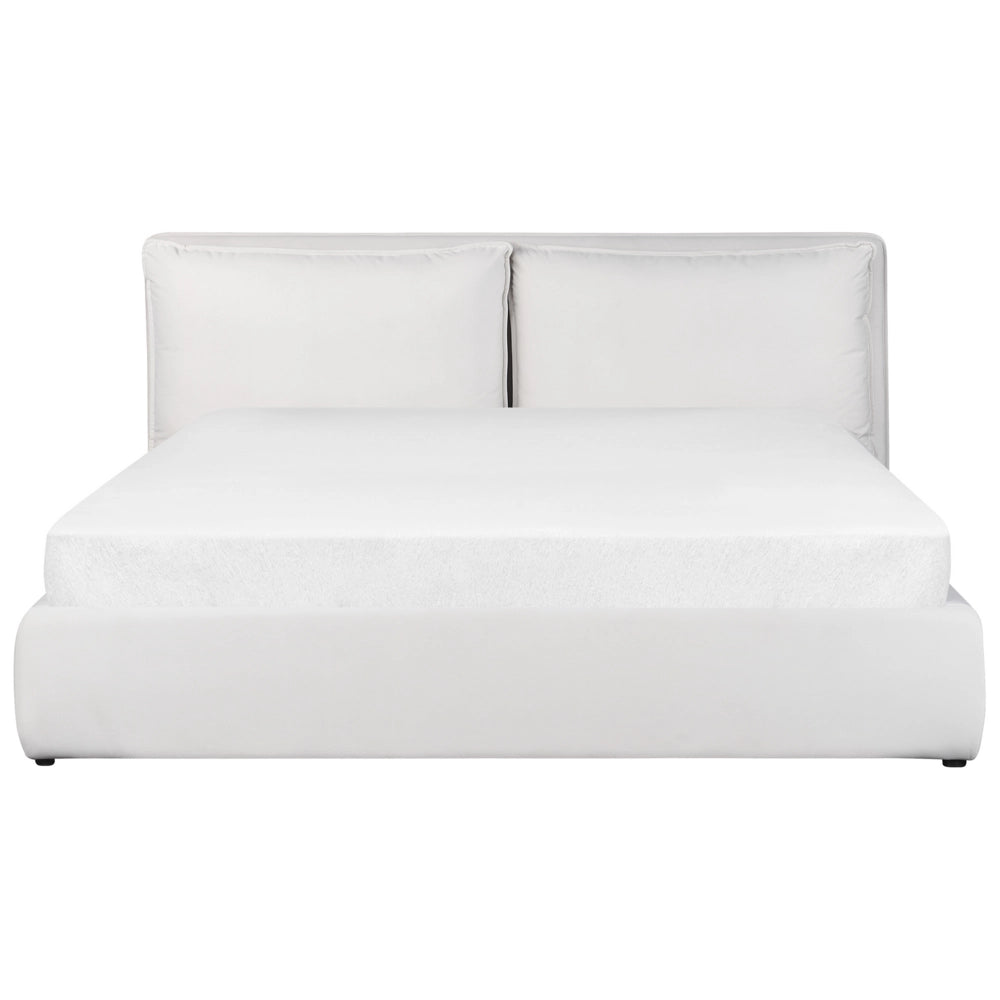 Letto matrimoniale colore bianco crema con vano contenitore 180 x 200 cm camera da letto moderna
