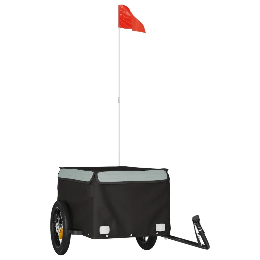 Rimorchio da Bici Nero e Grigio 30 kg in Ferro CFW5204189