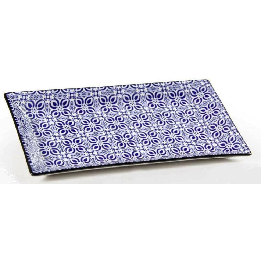 Trade Shop - Vassoio Rettangolare Marrakech Multiuso 24x12x1,8 Cm 6 Colori Assortiti 771668 -