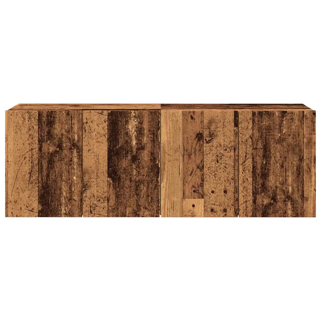 Mobili TV a Parete 2pz Legno Antico 60x30x41 cm 857663