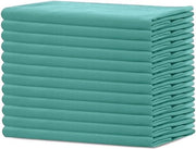 Set di 12 Serviette in Cotone Lussuoso - Verde Salmone, 45 x 45 cm, Tessuto Spesso per Uso Giornaliero