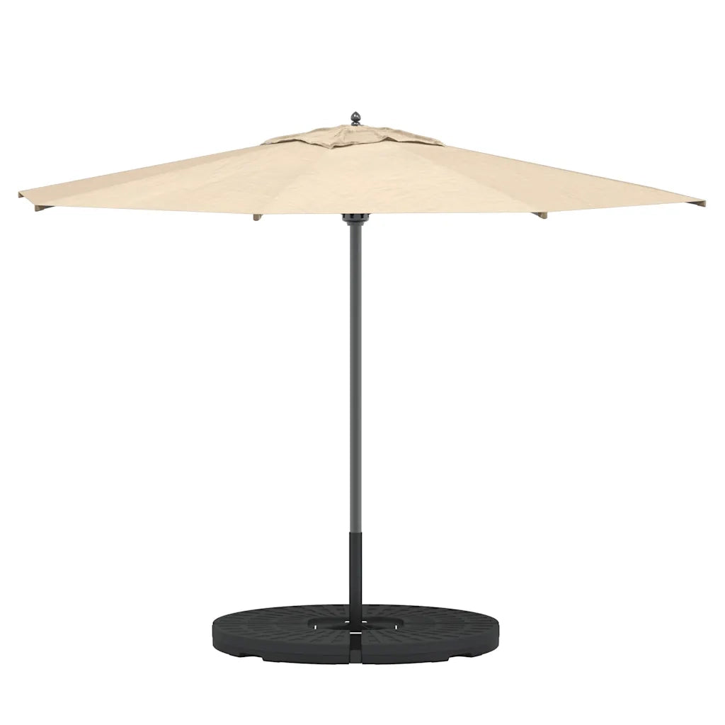 Base per Ombrellone a Forma di Ventaglio 4 pz Nero