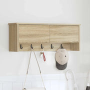 Appendiabiti a muro con porta Rovere Sonoma 80 x 20 x 30 cm 874341