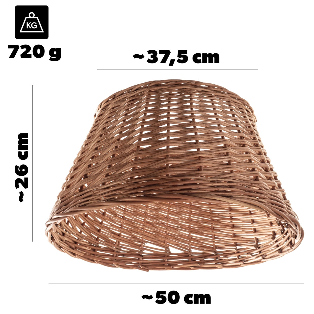 Copertura per supporto albero di Natale in vimini KADAX 50 cm, supporto a cestino naturale