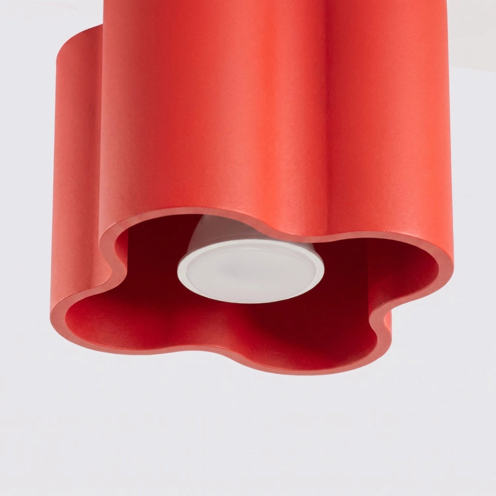 Plafoniera OVIO 1 rossa GU10