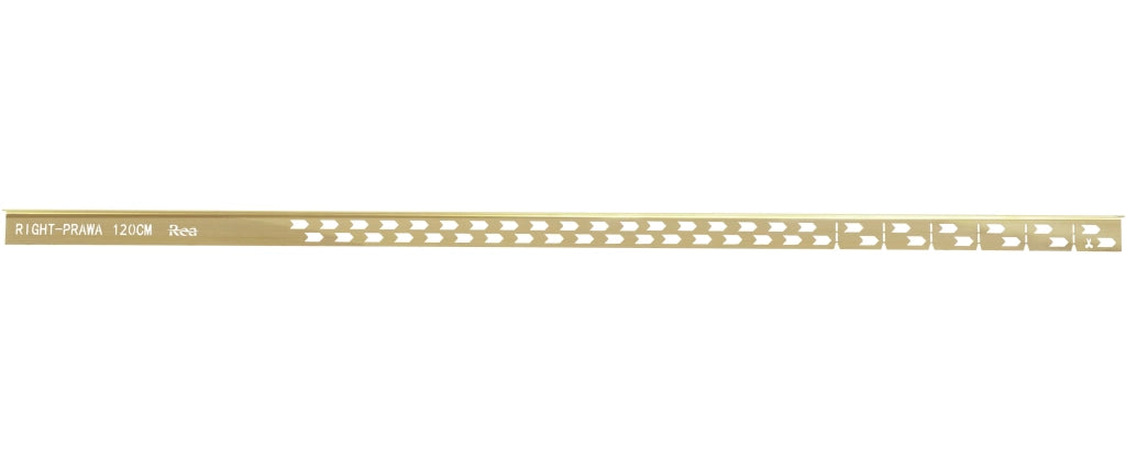 Profilo Doccia Pendenzato 120cm Brush Gold sinistra