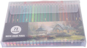 Kit di pastelli acqua a olio 72 colori - alta coprenza - diametro 7,5 mm - facile da colorare - effetto lavabile - pastelli a olio