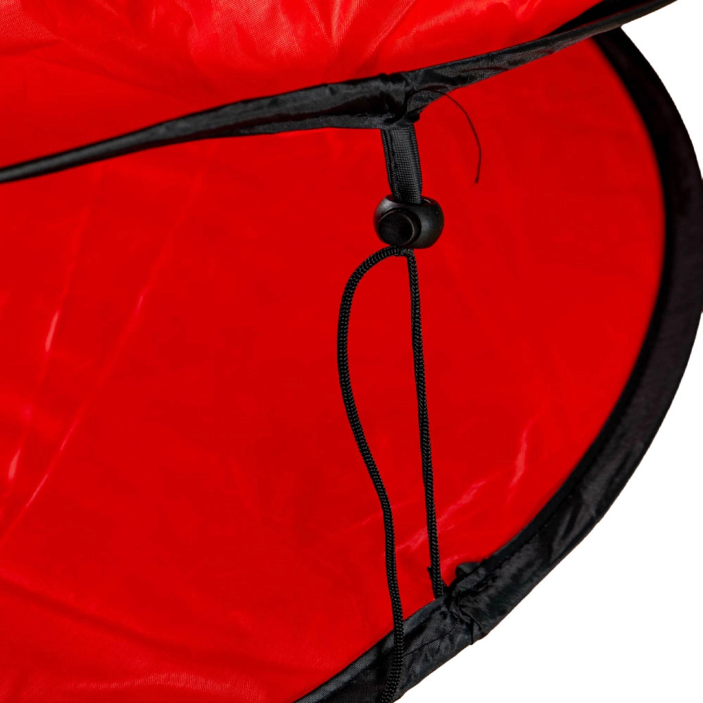 Tenda Pop Up Spiaggia con Tappetino Integrato Parasole Compatta e Pieghevole 140x70 cm Apertura Automatica Leggera per Mare Campeggio Giardino Rosso