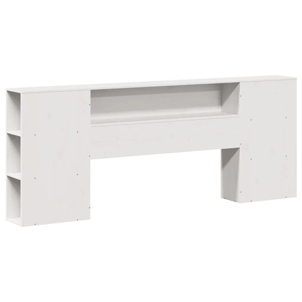 vidaXL Letto Libreria senza Materasso Bianco 200x200 cm Legno di Pino