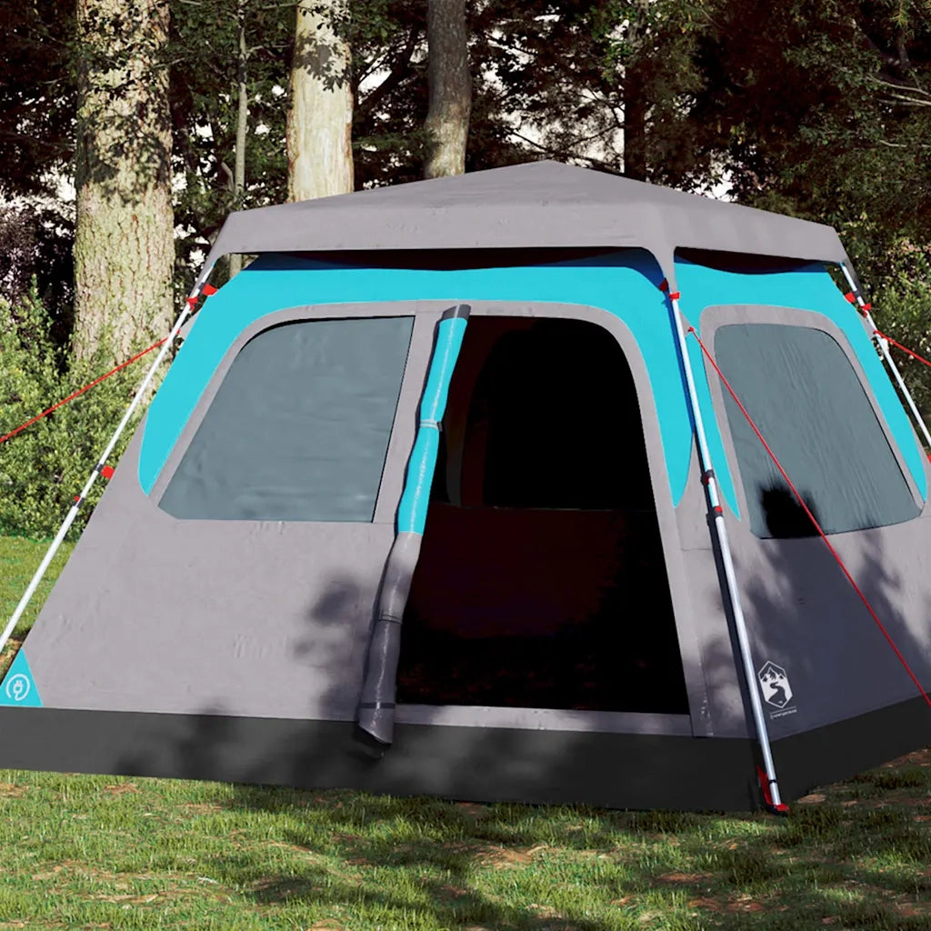 Tenda a Cupola da campeggio | Tenda da campo 4 Persone Blu a Rilascio Rapido