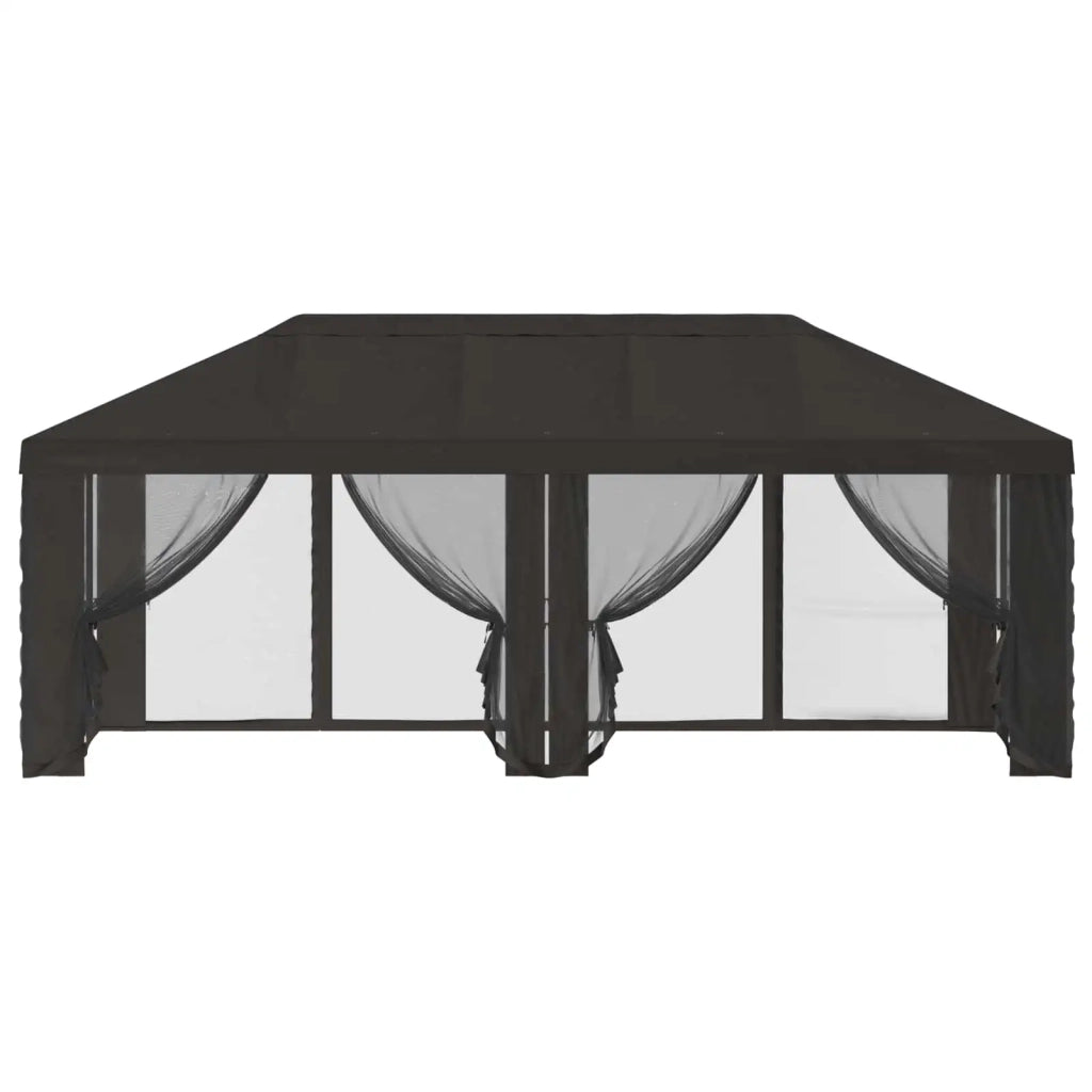 Copertura Gazebo con Pareti Laterali Antracite 600,5 x 300,5 cm 900437