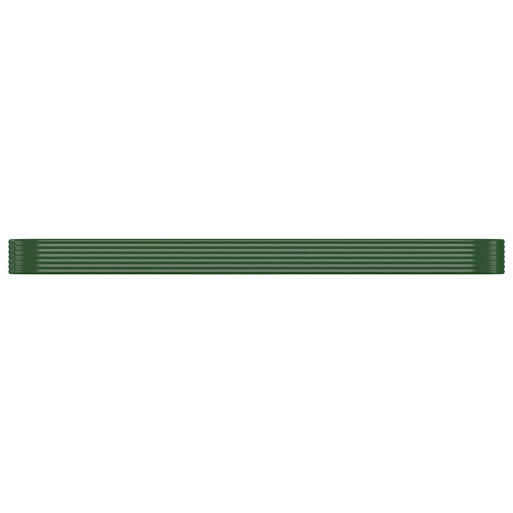 Vaso da Giardino Acciaio Verniciato Polvere 507x100x36cm Verde