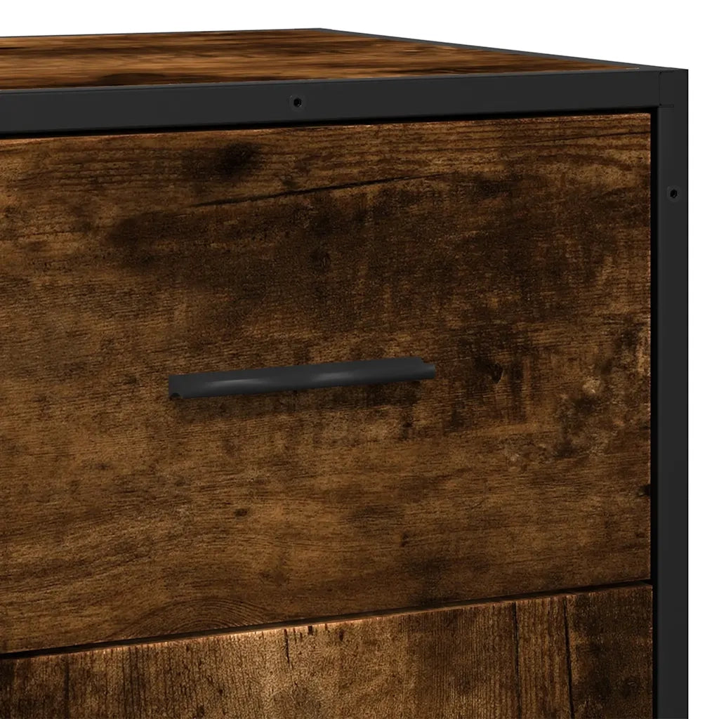 Credenza Rovere Fumo 35,5x35x76 cm in Truciolato 848961