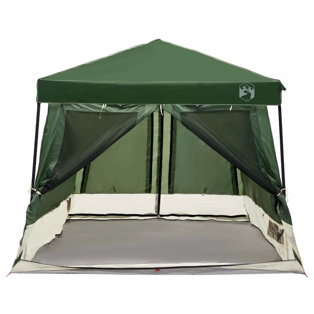 Set di Tende da Campeggio 2 pcs Verde Taffeta e Tessuto
