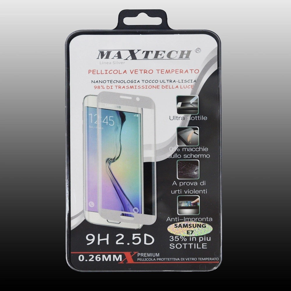 Trade Shop - Pellicola Protettiva In Vetro Temperato Per Samsung Galaxy E7 Maxtech P-sam E7 -