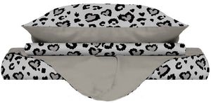 Copripiumino 1 Piazza e Mezzo con Federe Stampato in Microfibra Ingrid