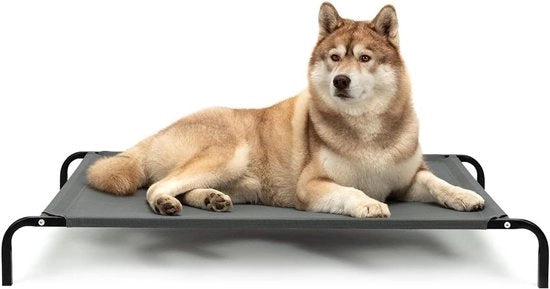 Letto per cani all'aperto (XL) 117 x 85 cm Grigio