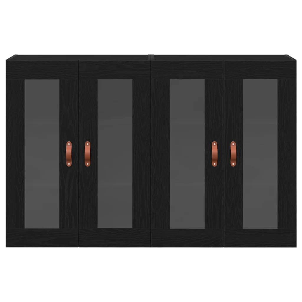 Armadi da Parete 2 pcs Rovere Nero 69,5 x 34 x 90 cm 3334301