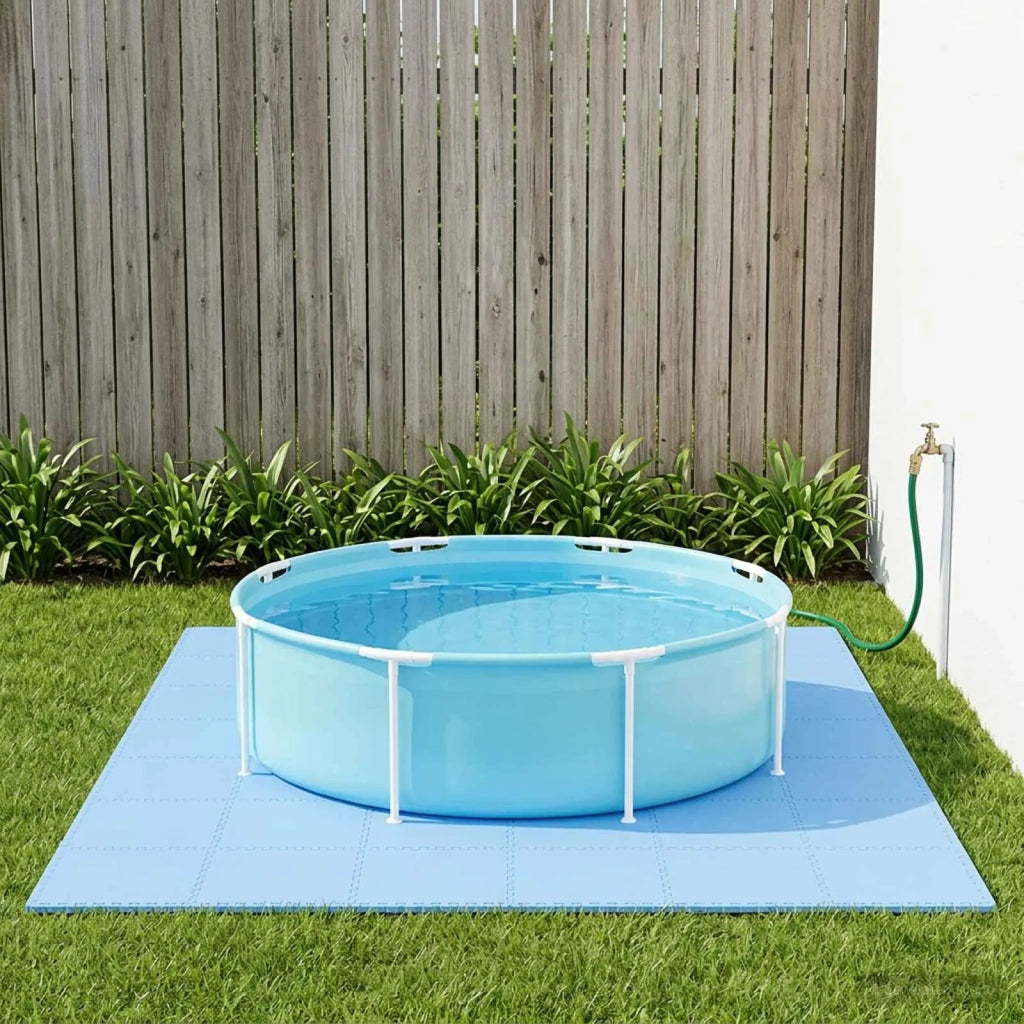 Tappetino per piscina 24 pcs Blu 8,64 m² Schiuma EVA 3433293