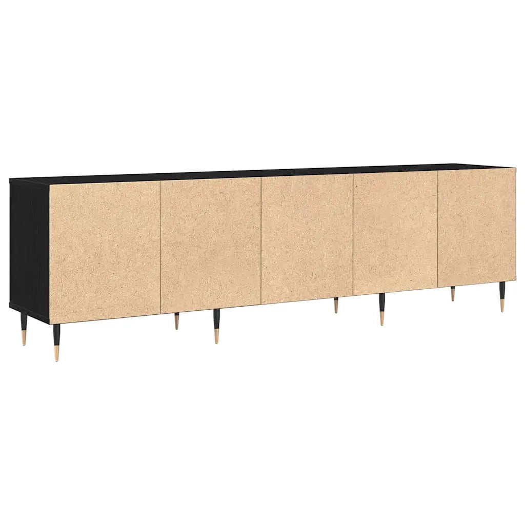 Mobile TV Rovere Nero 150 x 30 x 45 cm Legno multistrato 869075