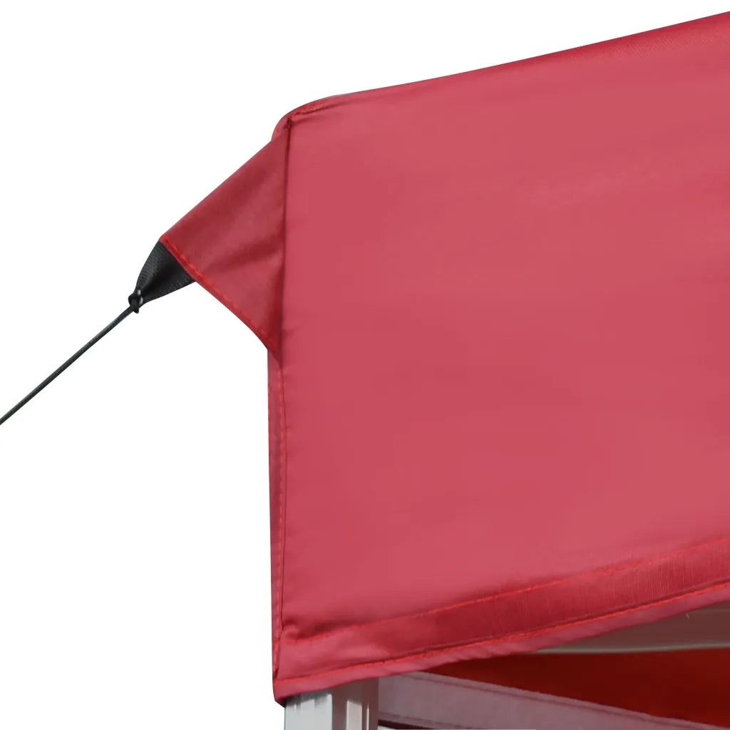 Gazebo Professionale Pieghevole in Alluminio 6x3 m Rosso Vino 45504