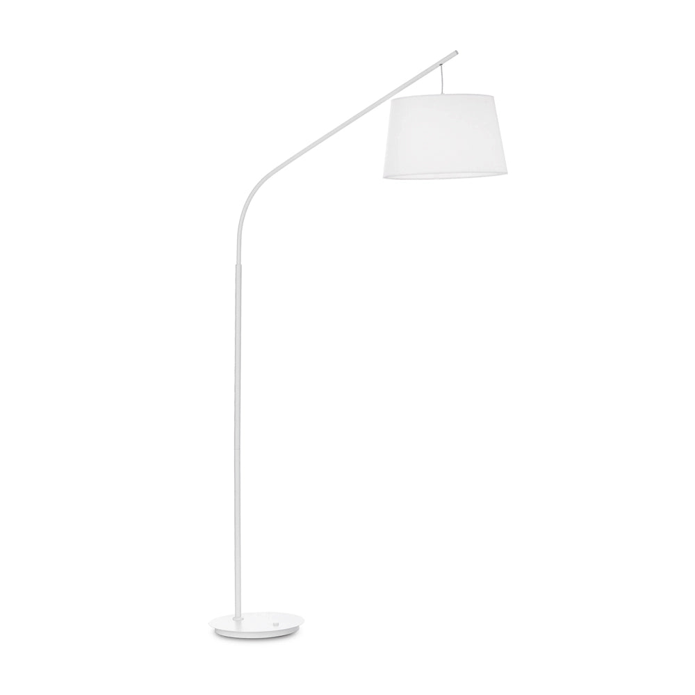 Piantana Industrial-Minimal Daddy Metallo Bianco 1 Luce E27