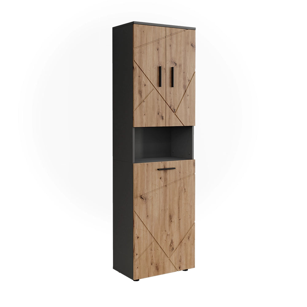 Vicco Mobili alti  Antracite/Artisan 50 x 172 cm con 3 porte