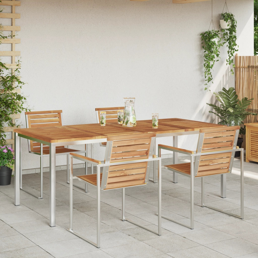 Tavolo da pranzo outdoor 200x90x74.5 cm Legno massello di teak