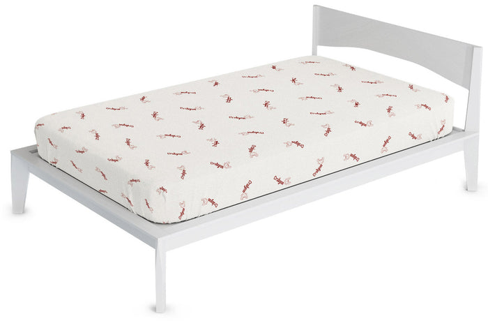 Coprimaterasso Matrimoniale in Poliestere e Fibra di Crabyon Bordeaux