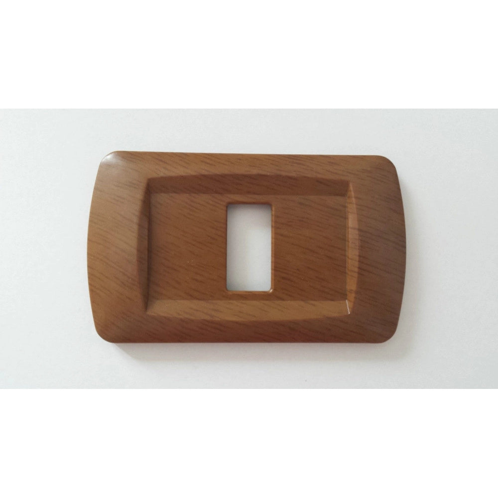 Trade Shop - Placchette Placche In Abs Serie Magic Bticino Compatibili Placca Copriprese Fori - Legno Chiaro -1 Foro     -
